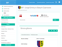 Tablet Screenshot of bip.stareczarnowo.pl